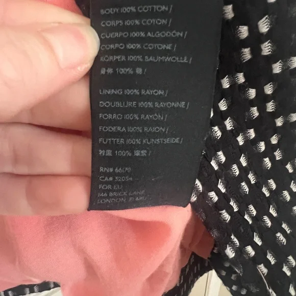 Anthropologie Filipa Textured Black & White Blazer Medium - Picture 11 of 12